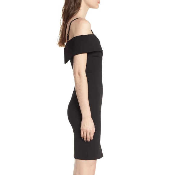 Soprano Coral Cold Shoulder Body-Con Dress - Picture 2 of 11